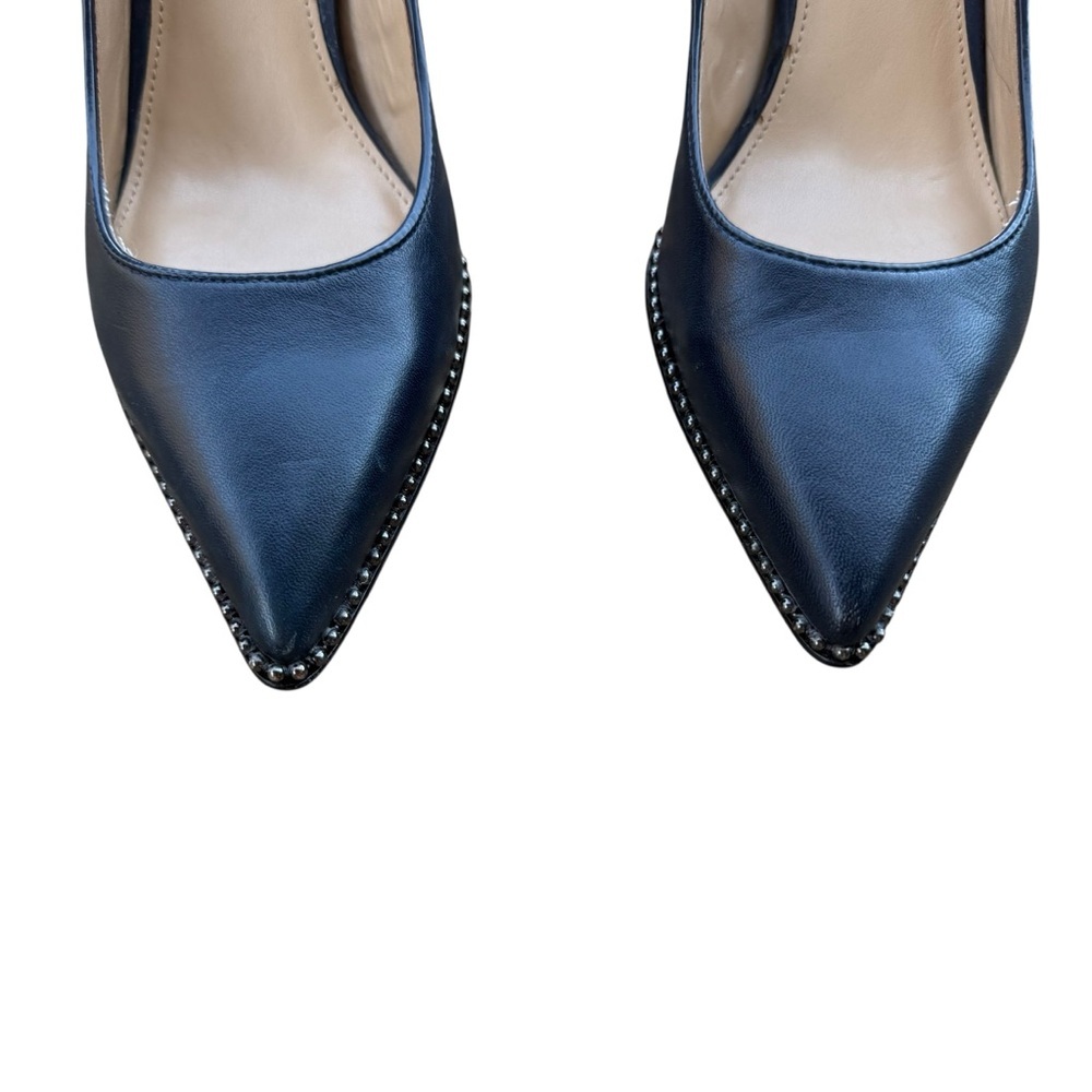 Coach Vonna Navy Blue Pointed Toe Pumps Size 6.5 - Picture 6 of 9